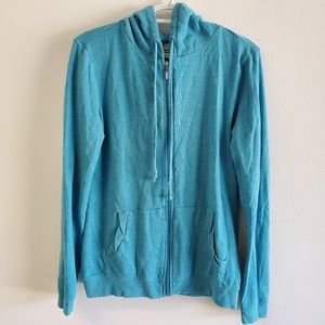 Banana Republic Zip Up Hoodie, Med Blue